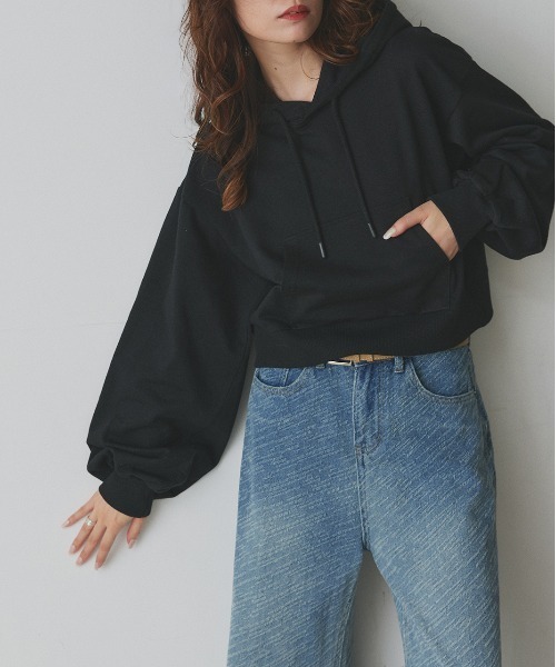 ad thie(アドティエ)の「スウェット プルパーカー(パーカー・レディース・杢グレー/オートミール/チャコール/ブラウン/レッド/ブラック・MEDIUM/LARGE)」の17枚目の写真