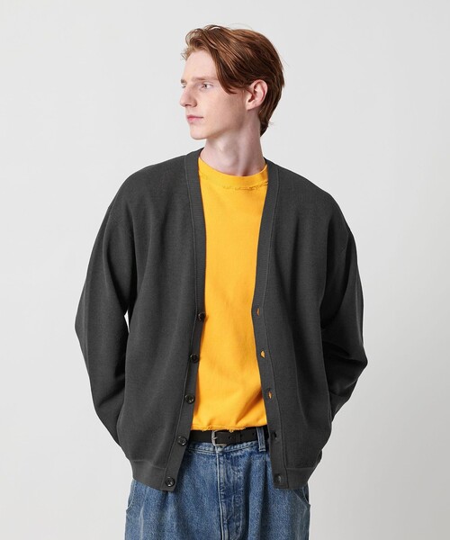 BEAUTY&YOUTH UNITED ARROWS(ビューティーアンドユースユナイテッドアローズ)の「ドロップ ミラノ Vネック カーディガン(カーディガン/ボレロ・メンズ・ブラック/ブラウン系/ダークグレー・M/XL/L/S)」の1枚目の写真