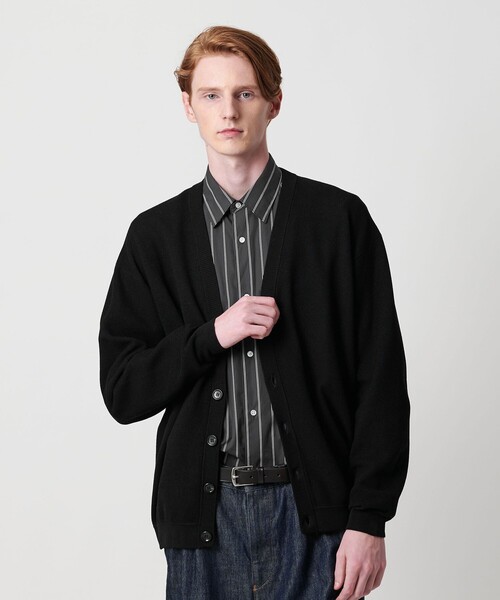 【メンズ】ビューティーアンドユース　カーディガン セール】ドロップ ミラノ Vネック カーディガン（カーディガン