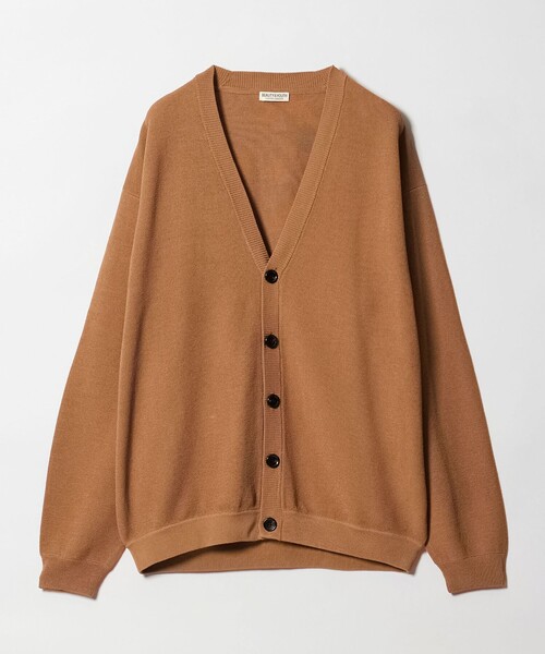 ebure ブラウン Vネック カーディガン セール】ドロップ ミラノ Vネック カーディガン（カーディガン/ボレロ