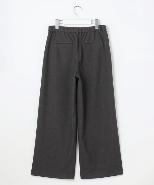 J.PRESS Ladies（J.プレス レディス）の「ジョーゼット裏起毛 ワイド パンツ（その他パンツ・レディース・グレー系/ネイビー系・XS/S）」の12枚目の写真