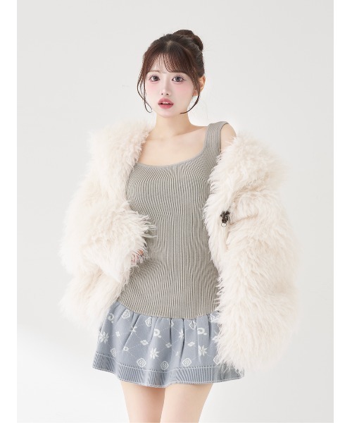 アンサンブルスノーロゴニットミニワンピース（ワンピース）｜Darich