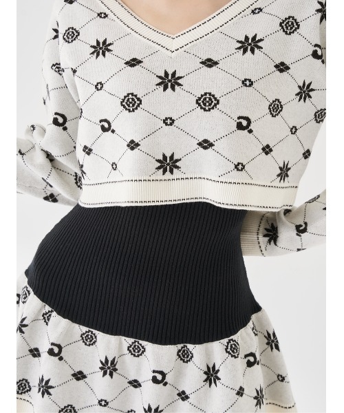 アンサンブルスノーロゴニットミニワンピースfree アンサンブルスノーロゴニットミニワンピースfree アンサンブルスノー