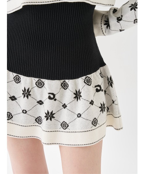 アンサンブルスノーロゴニットミニワンピース（ワンピース）｜Darich