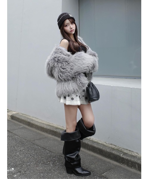 アンサンブルスノーロゴニットミニワンピース（ワンピース）｜Darich