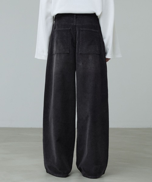 CALLNE（カルネ）の「【CALLNE】Vintage Corduroy Wide Straight Pants / ヴィンテージコーデュロイワイドストレートパンツ（その他パンツ・メンズ・ブラック/チャコールグレー・M/L）」の6枚目の写真