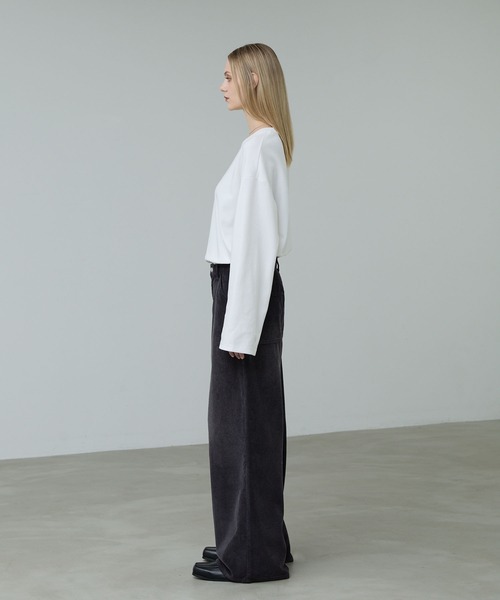 CALLNE（カルネ）の「【CALLNE】Vintage Corduroy Wide Straight Pants / ヴィンテージコーデュロイワイドストレートパンツ（その他パンツ・メンズ・ブラック/チャコールグレー・M/L）」の15枚目の写真