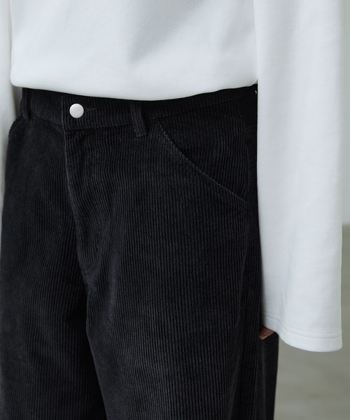CALLNE（カルネ）の「【CALLNE】Vintage Corduroy Wide Straight Pants / ヴィンテージコーデュロイワイドストレートパンツ（その他パンツ・メンズ・ブラック/チャコールグレー・M/L）」の21枚目の写真