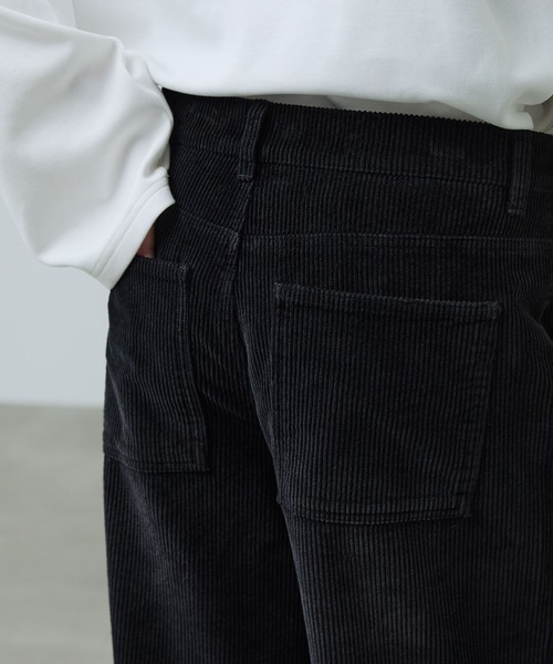 CALLNE（カルネ）の「【CALLNE】Vintage Corduroy Wide Straight Pants / ヴィンテージコーデュロイワイドストレートパンツ（その他パンツ・メンズ・ブラック/チャコールグレー・M/L）」の22枚目の写真