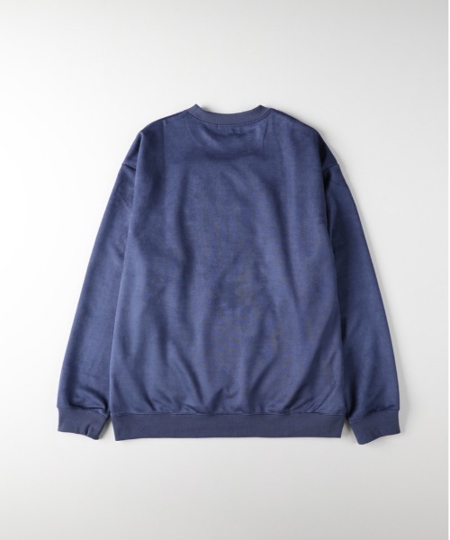 BACK NUMBER（バックナンバー）の「【BACK NUMBER】フェイクスエードロゴクルートレーナー（スウェット・メンズ・ダークグレー/ブルー/ブラック・M/L/XL）」の10枚目の写真