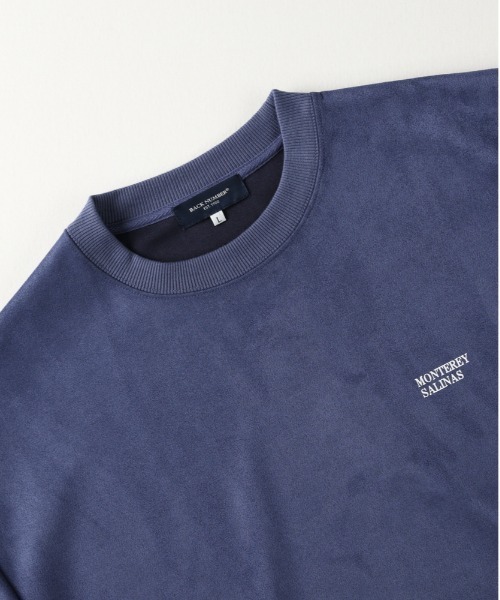 BACK NUMBER（バックナンバー）の「【BACK NUMBER】フェイクスエードロゴクルートレーナー（スウェット・メンズ・ダークグレー/ブルー/ブラック・M/L/XL）」の8枚目の写真