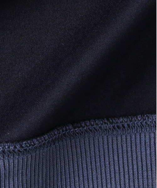 BACK NUMBER（バックナンバー）の「【BACK NUMBER】フェイクスエードロゴクルートレーナー（スウェット・メンズ・ダークグレー/ブルー/ブラック・M/L/XL）」の4枚目の写真