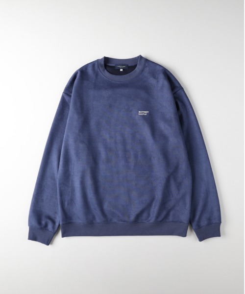 BACK NUMBER（バックナンバー）の「【BACK NUMBER】フェイクスエードロゴクルートレーナー（スウェット・メンズ・ダークグレー/ブルー/ブラック・M/L/XL）」の22枚目の写真