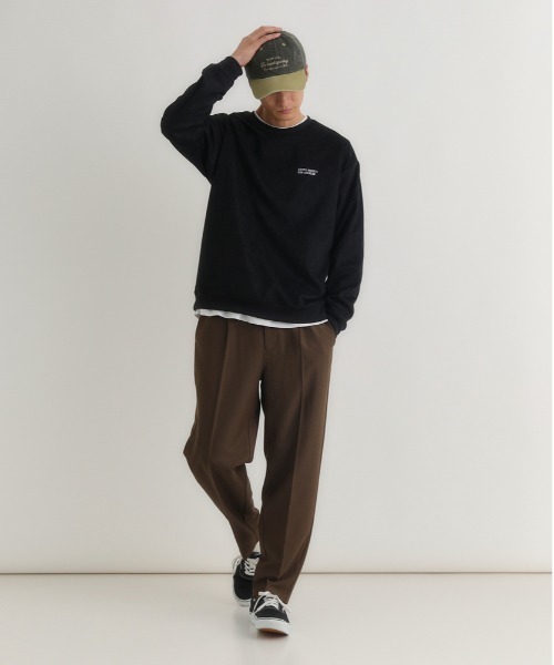 BACK NUMBER（バックナンバー）の「【BACK NUMBER】フェイクスエードロゴクルートレーナー（スウェット・メンズ・ダークグレー/ブルー/ブラック・M/L/XL）」の20枚目の写真