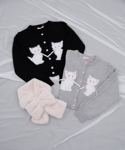 twins catsジャガードニットカーディガン（カーディガン/ボレロ