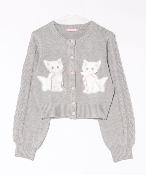 twins catsジャガードニットカーディガン（カーディガン/ボレロ