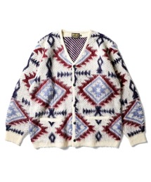 モヘアニット」に該当するカーディガン/ボレロ（チェック柄