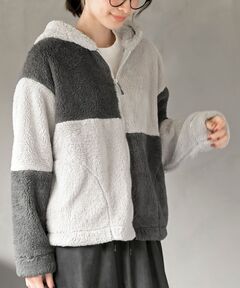 美品　snidel ファーライクミドルニットジャケット SNIDEL（スナイデル） ジャケット ノーカラージャケット ファーライク