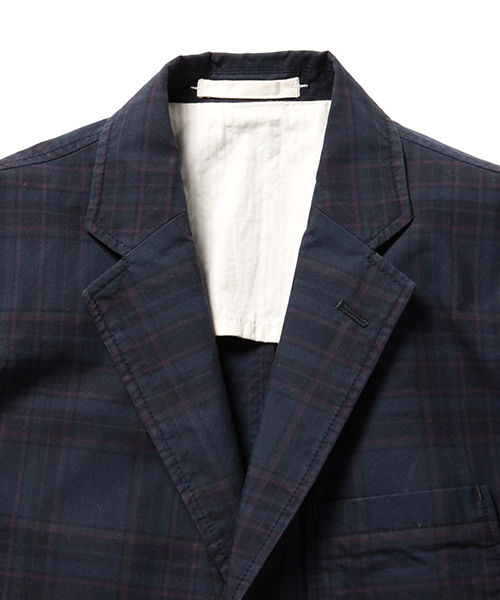 BEAMS PLUS（ビームスプラス）の「◇BEAMS PLUS / ダークチェック 3B ジャケット（テーラードジャケット・メンズ・ネイビー/グレー・SMALL/LARGE/MEDIUM/X-LARGE）」の6枚目の写真