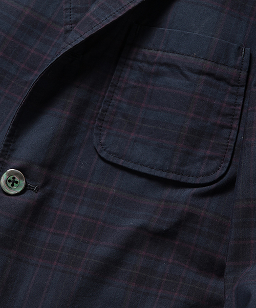 BEAMS PLUS（ビームスプラス）の「◇BEAMS PLUS / ダークチェック 3B ジャケット（テーラードジャケット・メンズ・ネイビー/グレー・SMALL/LARGE/MEDIUM/X-LARGE）」の7枚目の写真