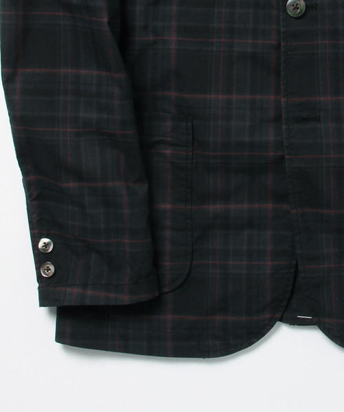 BEAMS PLUS（ビームスプラス）の「◇BEAMS PLUS / ダークチェック 3B ジャケット（テーラードジャケット・メンズ・ネイビー/グレー・SMALL/LARGE/MEDIUM/X-LARGE）」の12枚目の写真