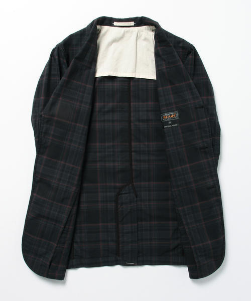 BEAMS PLUS（ビームスプラス）の「◇BEAMS PLUS / ダークチェック 3B ジャケット（テーラードジャケット・メンズ・ネイビー/グレー・SMALL/LARGE/MEDIUM/X-LARGE）」の13枚目の写真