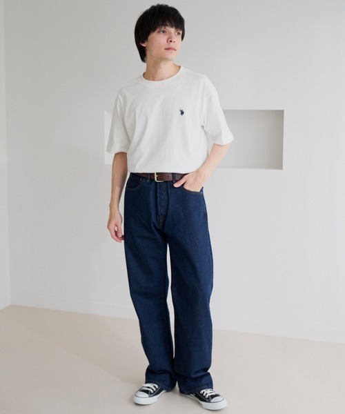 U.S. POLO ASSN.(ユーエスポロアッスン)の「【U.S. POLO ASSN.】ワンポイント 半袖 Tシャツ(Tシャツ/カットソー・メンズ・スミクロ/サンドグレー/ネイビー/オフホワイト・L/M)」の9枚目の写真