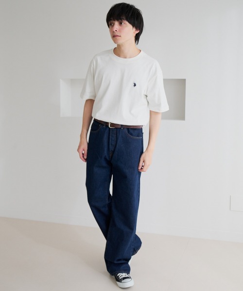 U.S. POLO ASSN.(ユーエスポロアッスン)の「【U.S. POLO ASSN.】ワンポイント 半袖 Tシャツ(Tシャツ/カットソー・メンズ・スミクロ/サンドグレー/ネイビー/オフホワイト・L/M)」の10枚目の写真