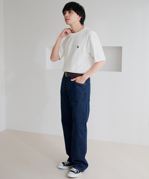 U.S. POLO ASSN.(ユーエスポロアッスン)の「【U.S. POLO ASSN.】ワンポイント 半袖 Tシャツ(Tシャツ/カットソー・メンズ・スミクロ/サンドグレー/ネイビー/オフホワイト・L/M)」の11枚目の写真