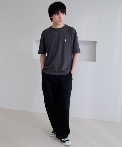 U.S. POLO ASSN.(ユーエスポロアッスン)の「【U.S. POLO ASSN.】ワンポイント 半袖 Tシャツ(Tシャツ/カットソー・メンズ・スミクロ/サンドグレー/ネイビー/オフホワイト・L/M)」の17枚目の写真