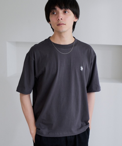 U.S. POLO ASSN.(ユーエスポロアッスン)の「【U.S. POLO ASSN.】ワンポイント 半袖 Tシャツ(Tシャツ/カットソー・メンズ・スミクロ/サンドグレー/ネイビー/オフホワイト・L/M)」の13枚目の写真