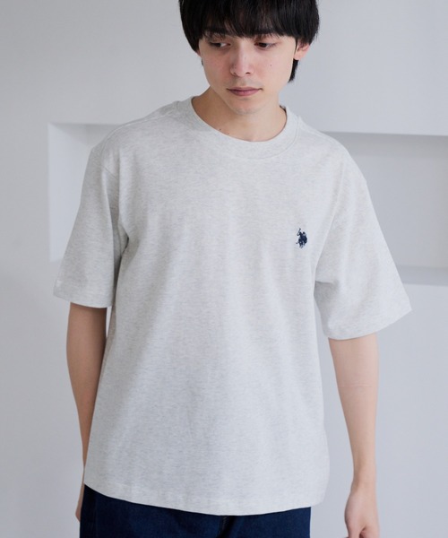 U.S. POLO ASSN.(ユーエスポロアッスン)の「【U.S. POLO ASSN.】ワンポイント 半袖 Tシャツ(Tシャツ/カットソー・メンズ・スミクロ/サンドグレー/ネイビー/オフホワイト・L/M)」の21枚目の写真