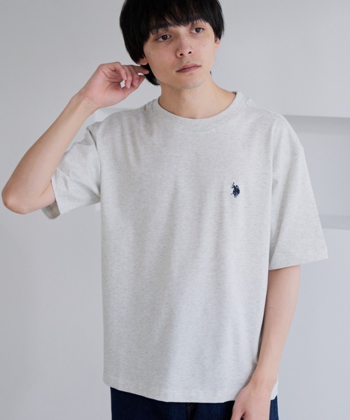 U.S. POLO ASSN.(ユーエスポロアッスン)の「【U.S. POLO ASSN.】ワンポイント 半袖 Tシャツ(Tシャツ/カットソー・メンズ・スミクロ/サンドグレー/ネイビー/オフホワイト・L/M)」の20枚目の写真