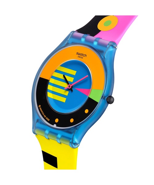 SWATCH(スウォッチ)の「SWATCH NEON FLUMOTIONS(アナログ腕時計・レディース・クリア・FREE)」の2枚目の写真
