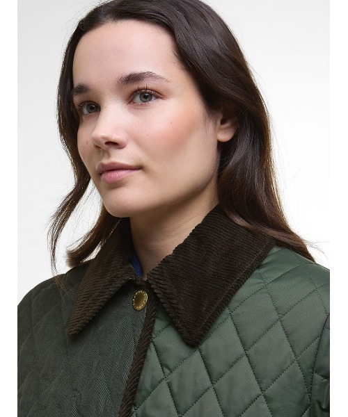Barbour(バブアー)の「Merylキルティング ジャケット(レディース)(ブルゾン・レディース・オリーブ/ブラック・8/10)」の6枚目の写真