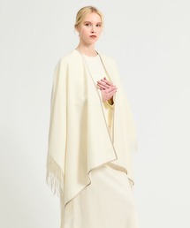 ESTNATION | ESTNATION / パイピング カシミヤ ポンチョ(ストール/ショール)