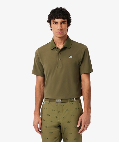 LACOSTE（ラコステ）の「ウルトラドライゴルフポロシャツ（ポロシャツ・メンズ・ホワイト/ネイビー/オリーブ・3/5/4）」の2枚目の写真