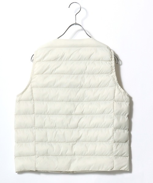 U.S. POLO ASSN.（ユーエスポロアッスン）の「U.S.POLO ASSN. キルティング ノーカラー フェイクダウンジャケットベスト/中わたインナーダウン レディース（ダウンベスト・レディース・ベージュ/ネイビー/アイボリー/ブラック/カーキ・M/L）」の16枚目の写真