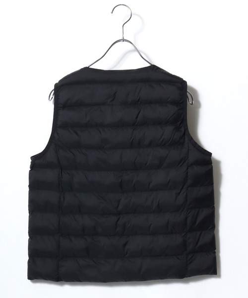 U.S. POLO ASSN.（ユーエスポロアッスン）の「U.S.POLO ASSN. キルティング ノーカラー フェイクダウンジャケットベスト/中わたインナーダウン レディース（ダウンベスト・レディース・ベージュ/ネイビー/アイボリー/ブラック/カーキ・M/L）」の19枚目の写真