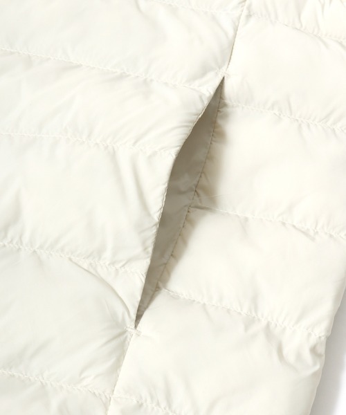 U.S. POLO ASSN.（ユーエスポロアッスン）の「U.S.POLO ASSN. キルティング ノーカラー フェイクダウンジャケットベスト/中わたインナーダウン レディース（ダウンベスト・レディース・ベージュ/ネイビー/アイボリー/ブラック/カーキ・M/L）」の10枚目の写真