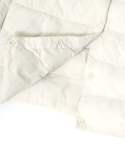 U.S. POLO ASSN.（ユーエスポロアッスン）の「U.S.POLO ASSN. キルティング ノーカラー フェイクダウンジャケットベスト/中わたインナーダウン レディース（ダウンベスト・レディース・ベージュ/ネイビー/アイボリー/ブラック/カーキ・M/L）」の12枚目の写真