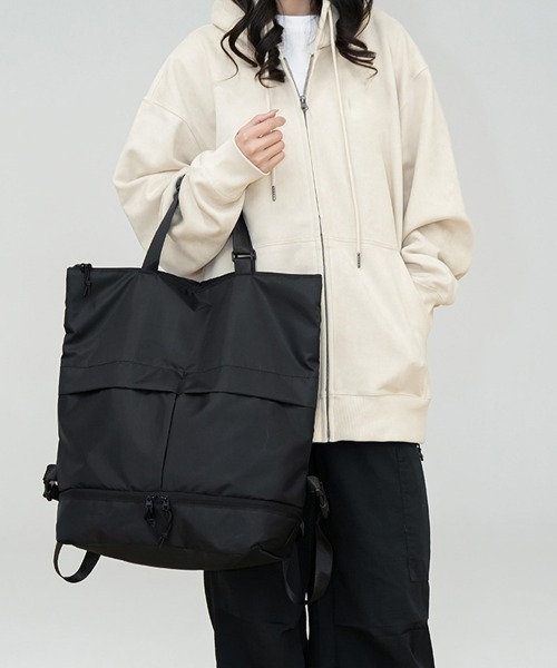 Miniministore(ミニミニストア)の「リュックサック大容量 バックパック大きめ(バックパック/リュック・レディース・ブラック/カーキ・FREE)」の4枚目の写真