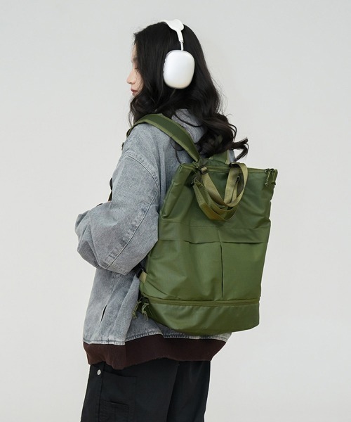 Miniministore(ミニミニストア)の「リュックサック大容量 バックパック大きめ(バックパック/リュック・レディース・ブラック/カーキ・FREE)」の9枚目の写真