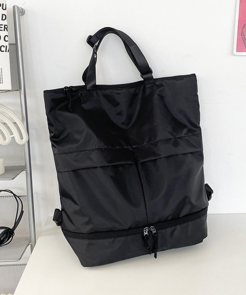 Miniministore(ミニミニストア)の「リュックサック大容量 バックパック大きめ(バックパック/リュック・レディース・ブラック/カーキ・FREE)」の12枚目の写真