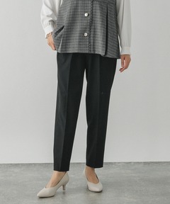 MUJI Labo〕婦人 ユニフォーム素材で作ったタックワイドパンツ（9分丈