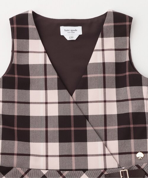 kate spade new york ミュージアムチェックジャンパースカート kate spade new york kids（ケイトスペードニューヨーク）の「トドラー