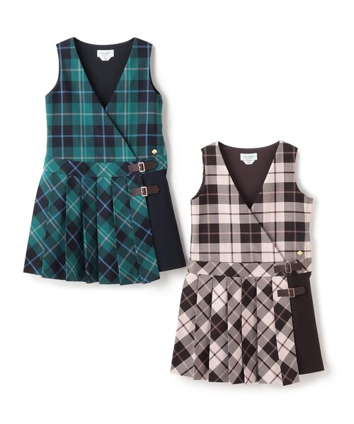 セール】オータムチェックジャンパースカート（ジャンパースカート