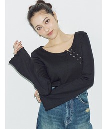 レースアップ」に該当するTシャツ/カットソーファッション通販 - ZOZOTOWN