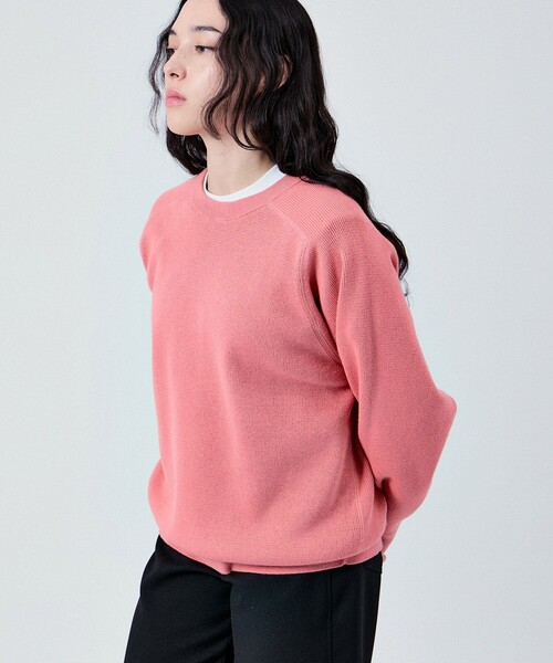 M TO R(ムウトアール)の「SWEAT LIKE REVERSIBLE KNIT(ニット/セーター・レディース・ライトグレー/ネイビー/ピンク系その他2・38/42/40)」の2枚目の写真