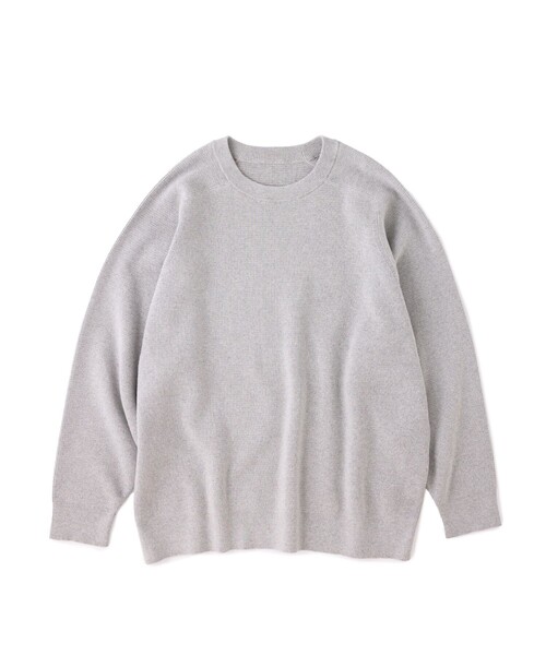 M TO R(ムウトアール)の「SWEAT LIKE REVERSIBLE KNIT(ニット/セーター・レディース・ライトグレー/ネイビー/ピンク系その他2・38/42/40)」の4枚目の写真